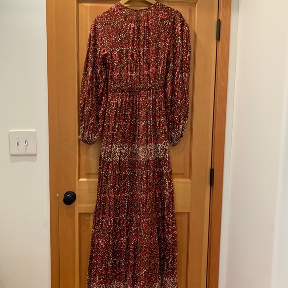 Ulla Johnson Alethea Henna long sleeve red dress size 4. Worn once - Picture 3 of 8